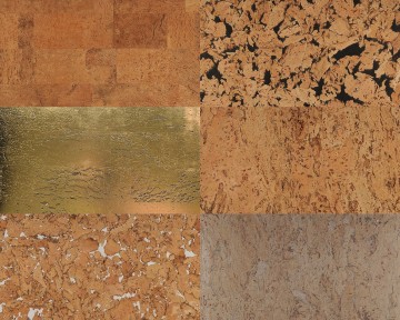 Samples cork wall
